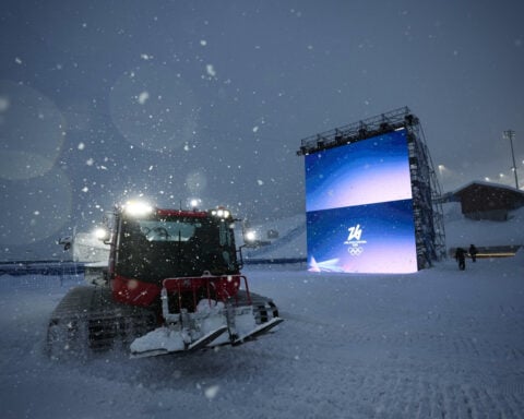 Women's Olympic freeski halfpipe final postponed a day because of heavy snow in the Italian Alps