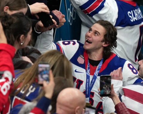 Jack Hughes lost teeth from a high-stick to the mouth before his Olympic gold-winning goal