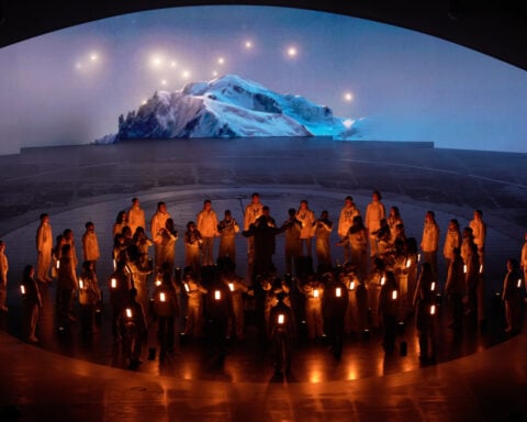Twin Milan and Cortina Olympic cauldrons are extinguished, signaling the end of Winter Games