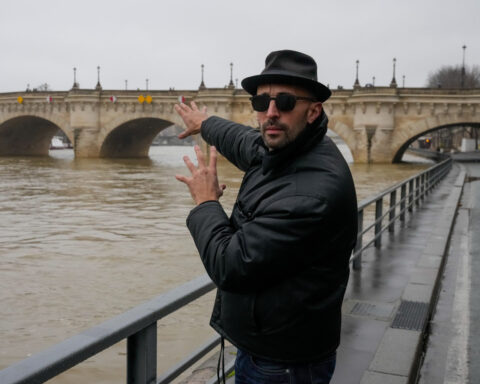 He is known as the French Banksy. Now artist JR plans to turn a Paris bridge into a massive cave