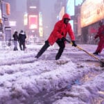 The Latest: Snowfall intensifies in Northeast as many are under blizzard warnings and travel bans