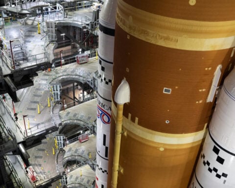 A new problem throws four astronauts’ impending moon journey into uncertainty