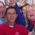 North Texas high school swim team donates car, bike and $20,000 to custodian in need