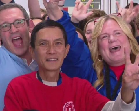 North Texas high school swim team donates car, bike and $20,000 to custodian in need