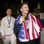 US men's hockey team visits Trump at the White House on its way to his State of the Union