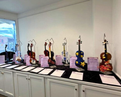 Violins find new life through community art project