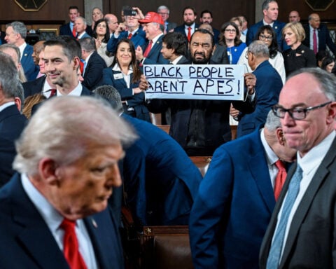Rep. Al Green escorted out of House chamber early into Trump’s speech after protest