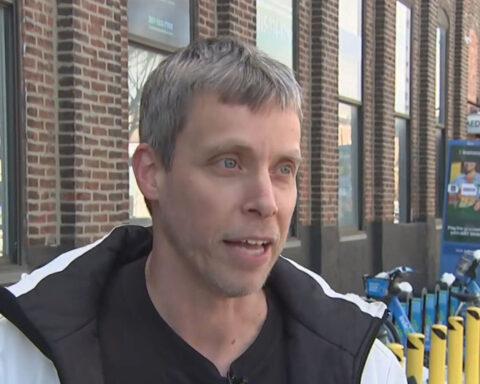 Video shows plow driver blast man with snow. He believes it was intentional.