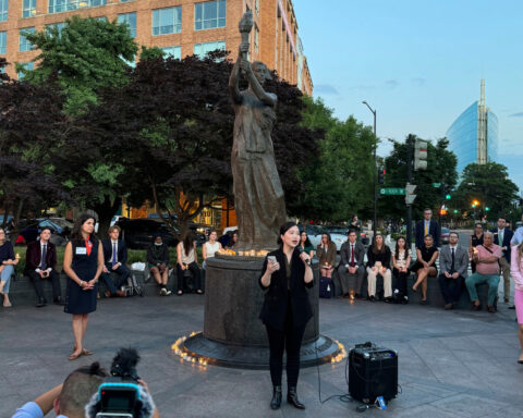 The father of a US-based Hong Kong activist is sentenced to 8 months under national security law