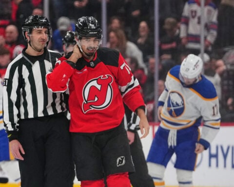Olympic star Jack Hughes returns to NHL -- missing a few front teeth