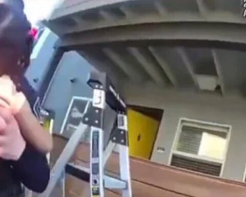 Video captures Milpitas police officers rescuing toddler, dog thrown from burning apartment