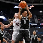 Azzi Fudd, Sarah Strong lead UConn to 46th straight win and another 30-win season