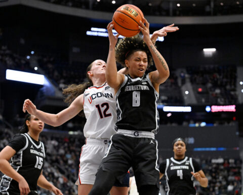 Azzi Fudd, Sarah Strong lead UConn to 46th straight win and another 30-win season
