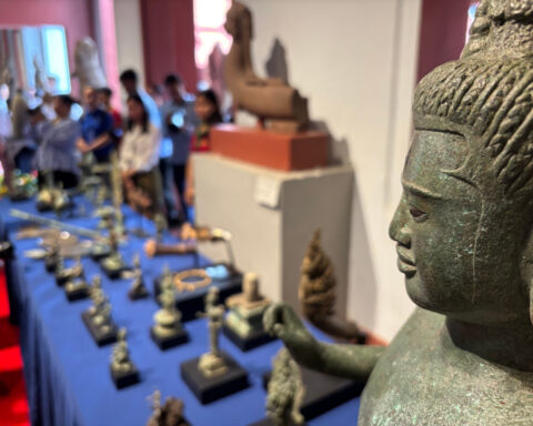 Cambodia takes back looted historic artifacts handled by British art dealer
