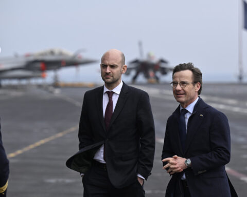 Sweden says it intercepted Russian drone during visit by French aircraft carrier