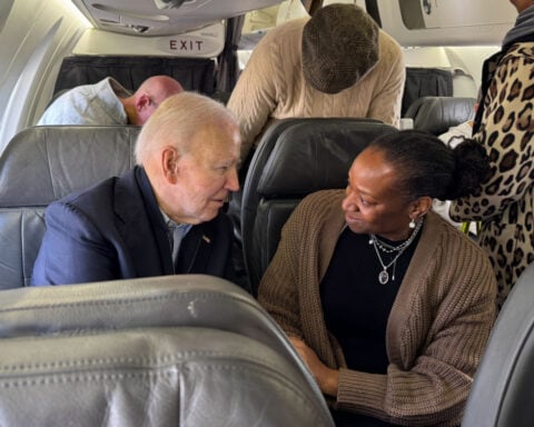 Biden flies commercial from Reagan National Airport and winds up stuck in delays like everyone else