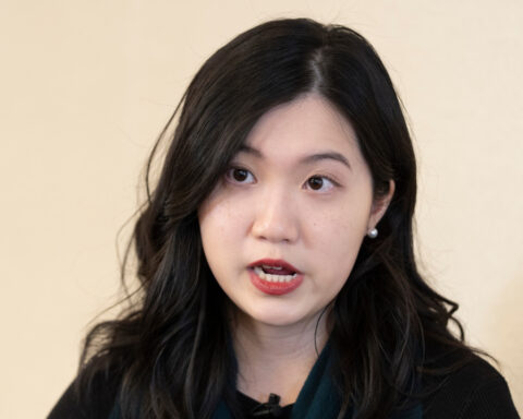 Exiled activist Anna Kwok vows to keep fighting after Hong Kong jails her father