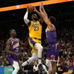 LeBron James' 11-year-old daughter Zhuri has a fun shootaround with father before game with Warriors