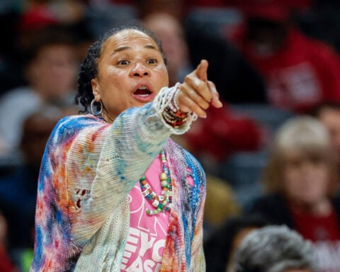 South Carolina's Staley says school is working to bring 3 former players home from Israel