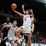 Lewis makes seven 3s as Saint Mary's beats No. 9 Gonzaga 70-59 to share WCC regular-season title