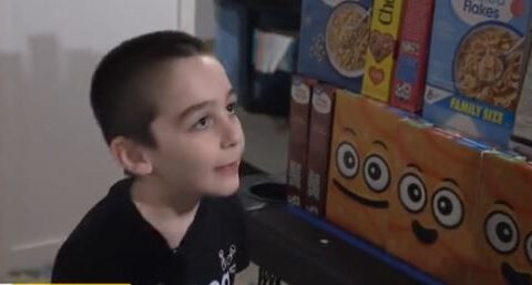 8-year-old strives to collect 300 boxes of cereal to feed local kids