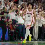 Bradley scores 17 as No. 2 Arizona clinches outright Big 12 title with 73-57 win over No. 6 Iowa St