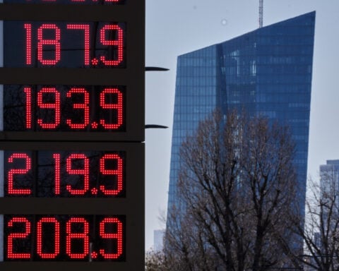 Asian shares are mostly lower as investors focus on the Iran war's impact on energy supplies