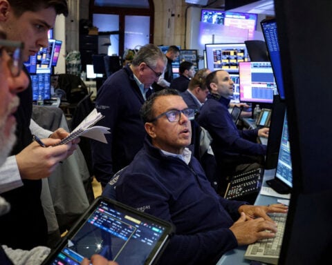 Stocks recoup some losses but close lower as Middle East conflict stirs up volatility