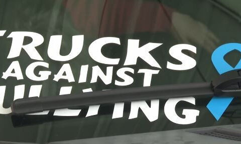 Community gathers to stand up to bullying, one truck at a time