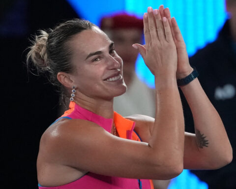 Top-ranked tennis player Aryna Sabalenka announces engagement to Georgios Frangulis