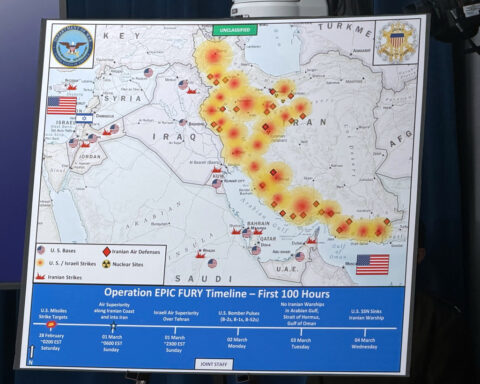 Hegseth says US 'can't stop everything' that Iran fires even as he asserts air dominance