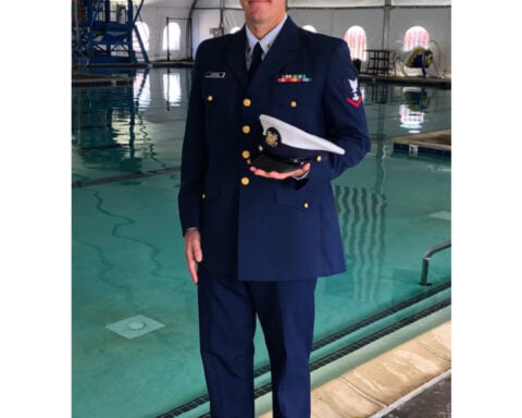 A wedding proposal and a promotion honored a Coast Guardsman before he died of injuries from mission