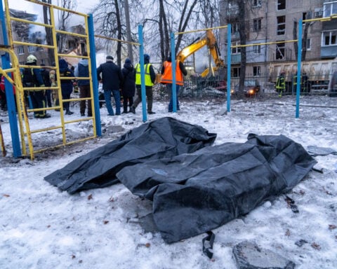 At least 10 killed in Ukraine's Kharkiv as Russian missile hits apartment building