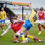 Arsenal advances to FA Cup quarterfinals with 2-1 win over third-tier Mansfield
