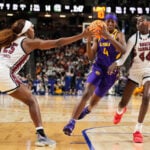 Raven Johnson's 22 points lift No. 3 South Carolina past No. 6 LSU 83-77 in SEC Tournament semis