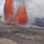 Towering lava fountains of Hawaii's Kilauea volcano trigger park and highway closures