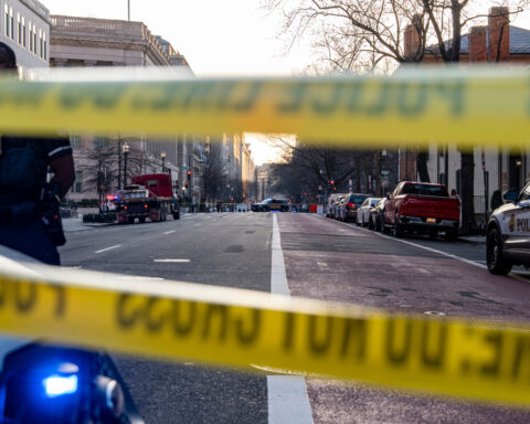 Man taken into custody after driving van into security gate outside White House, authorities say