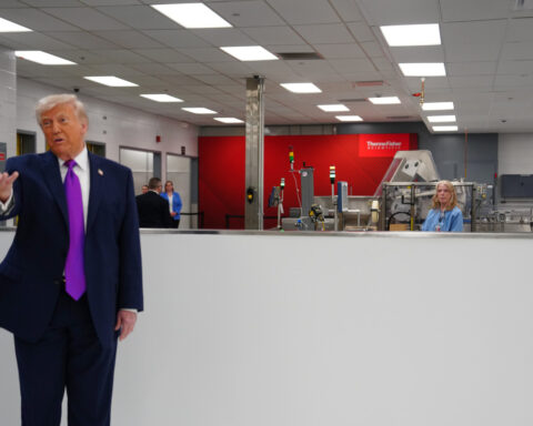 Trump touts cutting drug prices, slams fellow Republican Rep. Massie during stops in Ohio, Kentucky