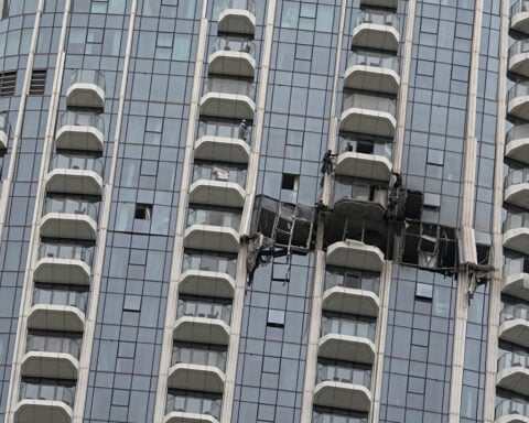 The Latest: Crude oil hits $100 a barrel as Iran vows to keep fighting after 6,000 US airstrikes