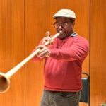 Specially built wood horn known as holztrompete sounds at Met Opera in Wagner's `Tristan und Isolde'