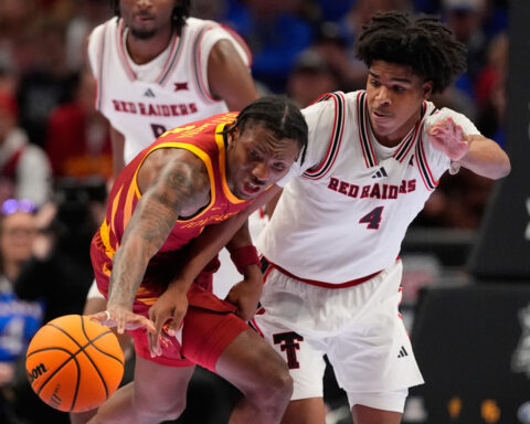 Texas Tech’s Christian Anderson strains a muscle on Big 12’s new glass floor in loss to Iowa State