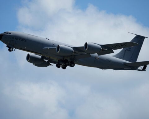 US military refueling plane crashes in Iraq and rescue is underway