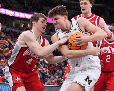 Aday Mara helps No. 3 Michigan edge Ohio State 71-67 in the Big Ten Tournament