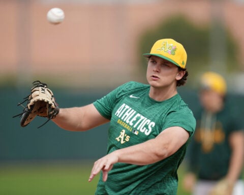 3 pitches, 3 homers for Athletics in Cactus League matchup with Padres