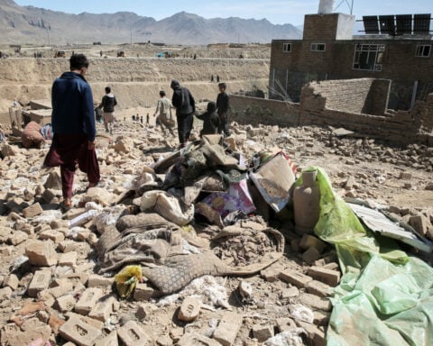 Pakistan’s president says Afghan Taliban forces crossed a ‘red line’ with drone attacks on civilians