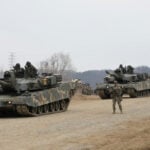 North Korea fires about 10 missiles toward sea in show of force, Seoul says