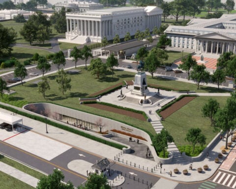 Trump seeks to replace White House visitor screening center with underground facility