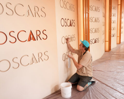 The day before the Oscars, the ‘Bridesmaids’ rehearsed