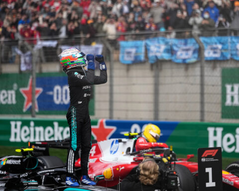 Kimi Antonelli takes his first F1 win with victory in China to extend Mercedes' dominant start