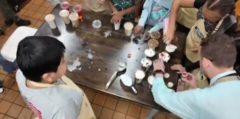 Student-run coffee cart helps students learn teamwork and inclusion